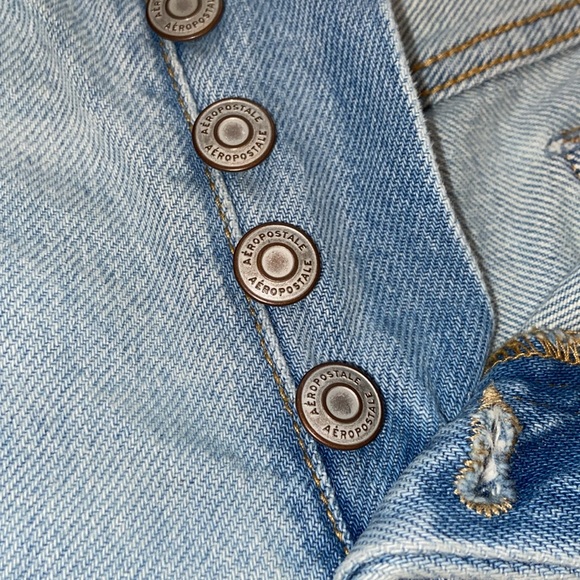 Aéropostale Distressed Shorts Button Fly 0 - Picture 3 of 8
